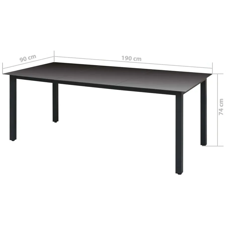 Ensemble à manger de jardin et coussins 9 pcs Poly rotin Marron - 12