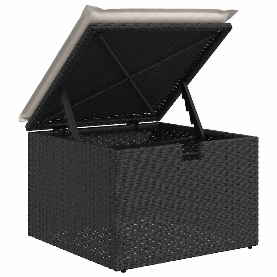 Ensemble de canapé de jardin avec coussin 6 pcs Poly rotin - 12