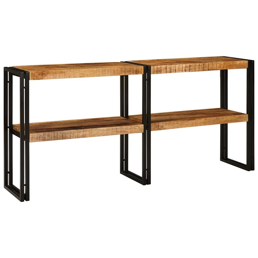 Table console Marron 160 x 33 x 75 cm Bois de mangue massif - 2