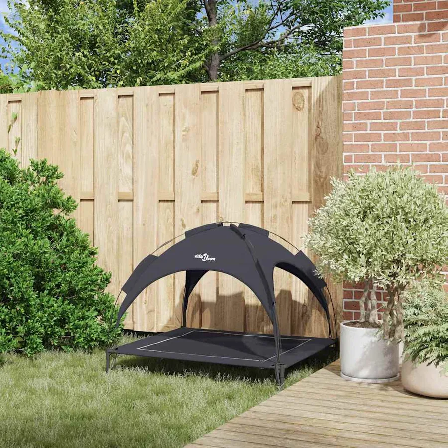 Lit pour Chien Noir 104 x 86 x 84,5 cm Acier - 3