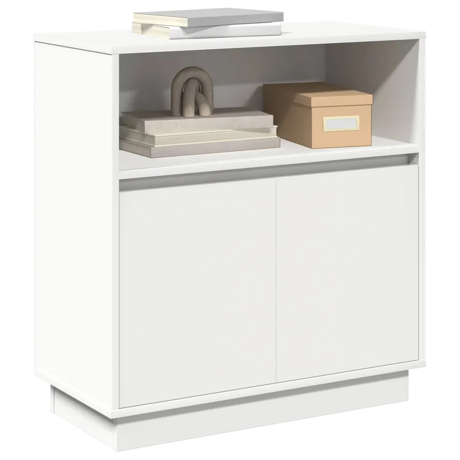 Buffet LED Blanc 71 x 34,5 x 75 cm Bois d'ingénierie - 3
