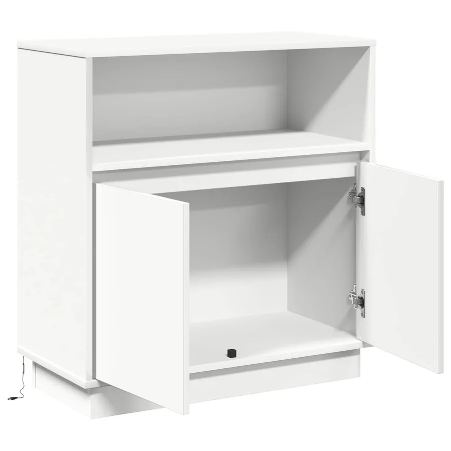 Buffet LED Blanc 71 x 34,5 x 75 cm Bois d'ingénierie - 7