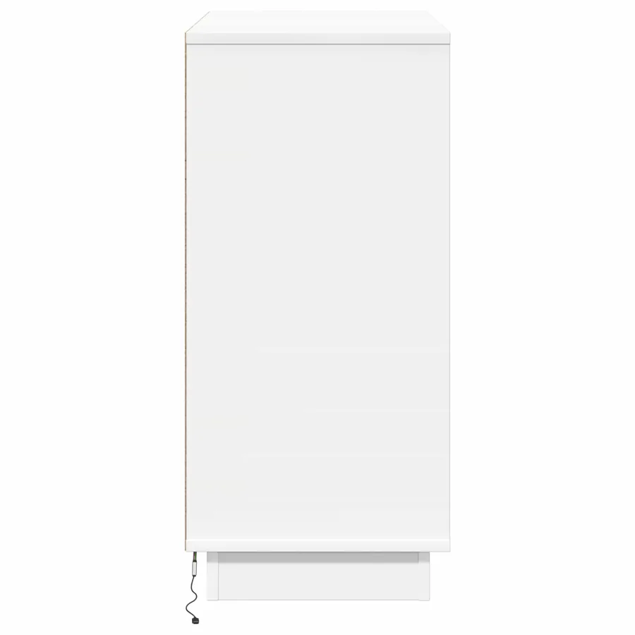Buffet LED Blanc 71 x 34,5 x 75 cm Bois d'ingénierie - 9