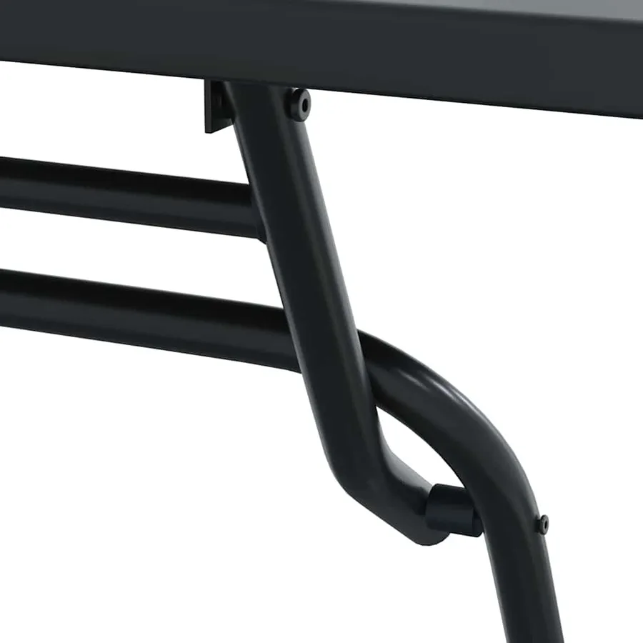 Ensemble bistro de jardin 3 pcs Anthracite Acier - 9