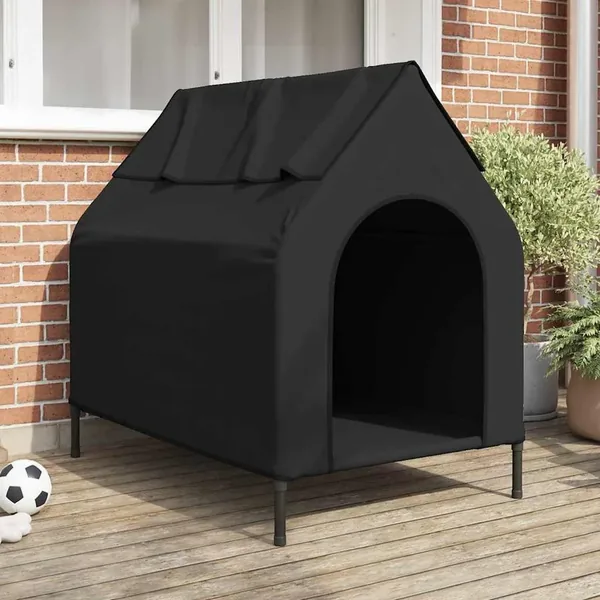 Maison pour animaux Noir 110 x 75 x 90 cm Acier