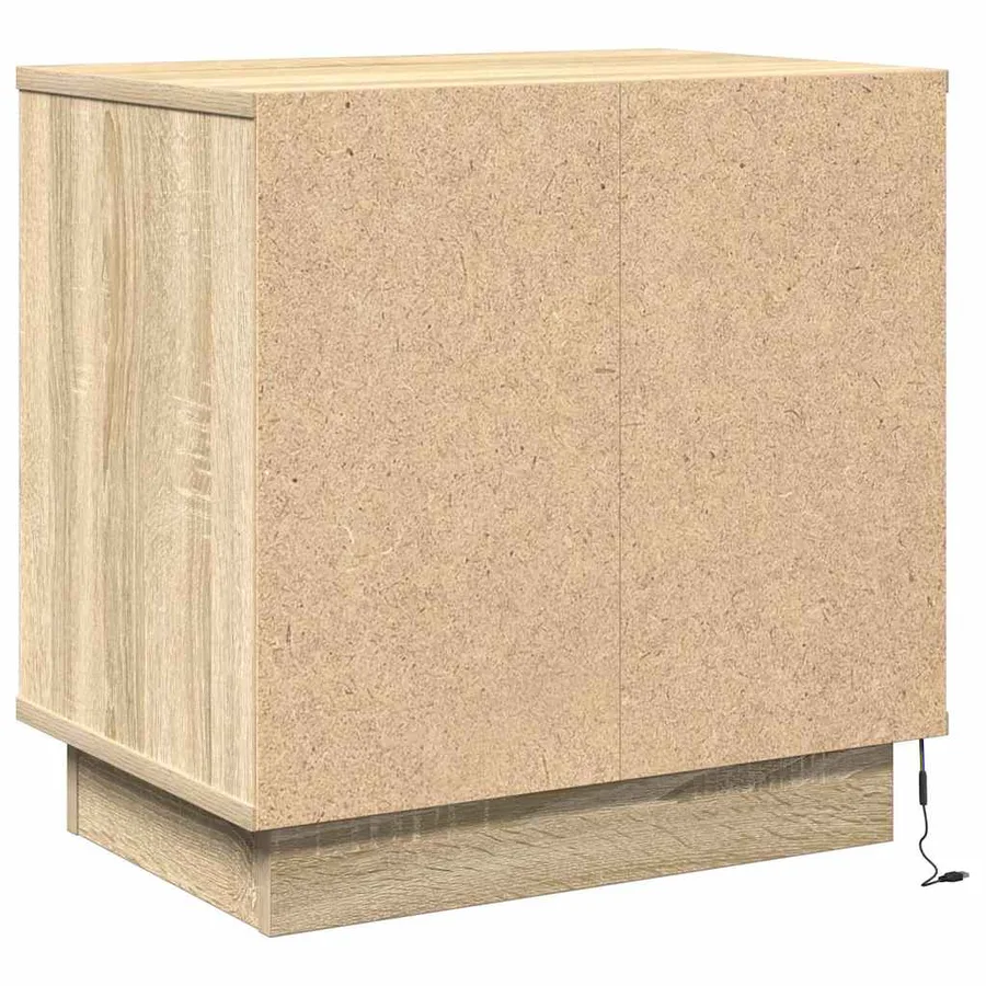 Cabinet de chevet avec tiroir Chêne Sonoma 50 x 34,5 x 50 cm. - 9