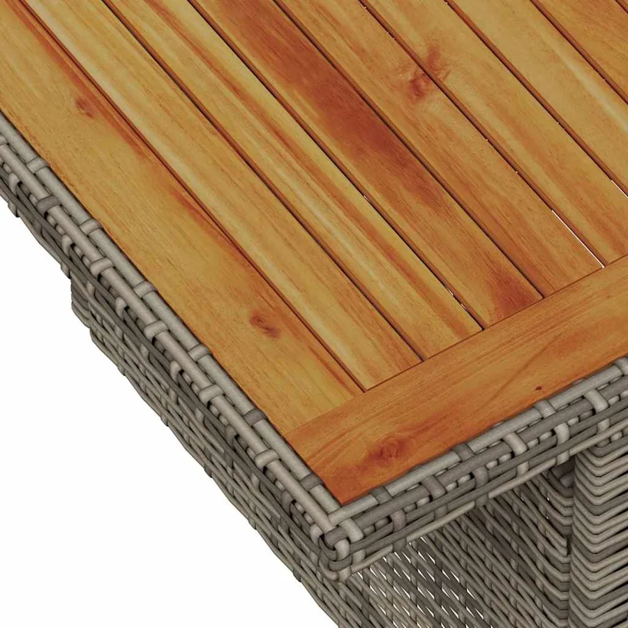 Ensemble de canapé de jardin 5 pcs Gris Poly rotin - 8