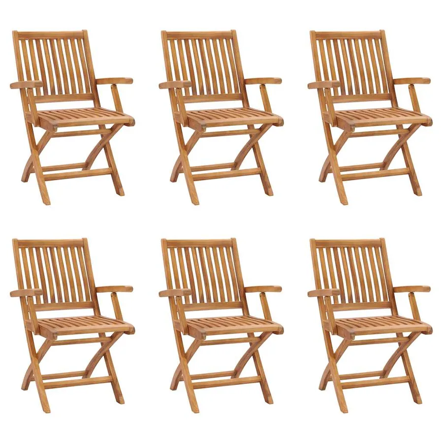 Ensemble à manger de jardin 7 pcs Bois de teck massif - 4
