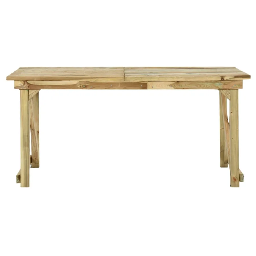 Table de jardin 160x79x75 cm Bois - 2