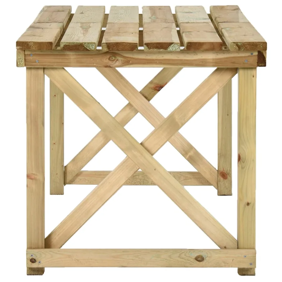 Table de jardin 160x79x75 cm Bois - 3