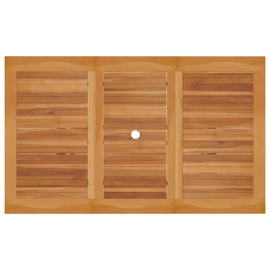 Ensemble à manger de jardin 5 pcs Bois de teck massif - 5