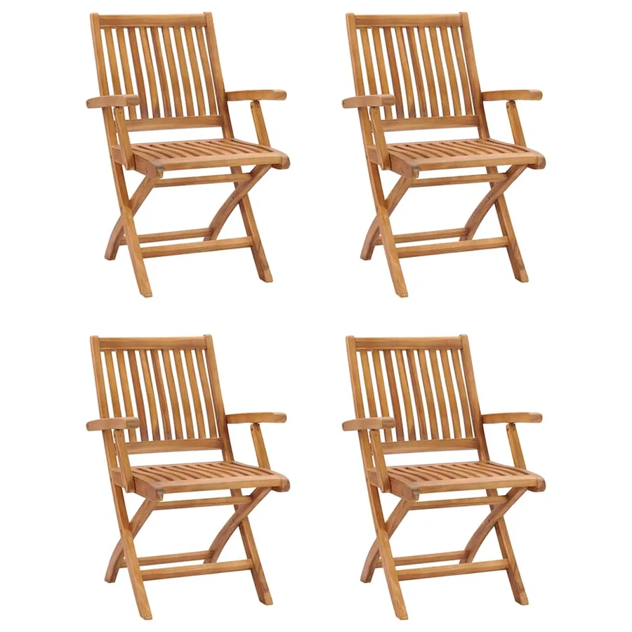 Ensemble à manger de jardin 5 pcs Bois de teck massif - 7