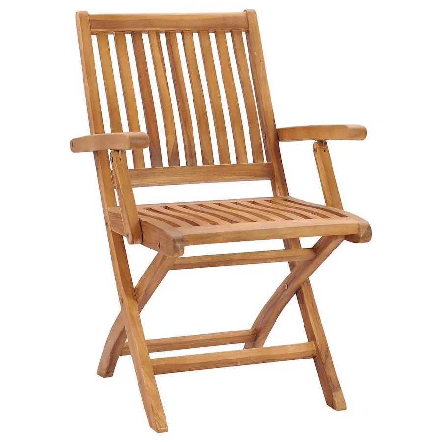 Ensemble à manger de jardin 5 pcs Bois de teck massif - 8
