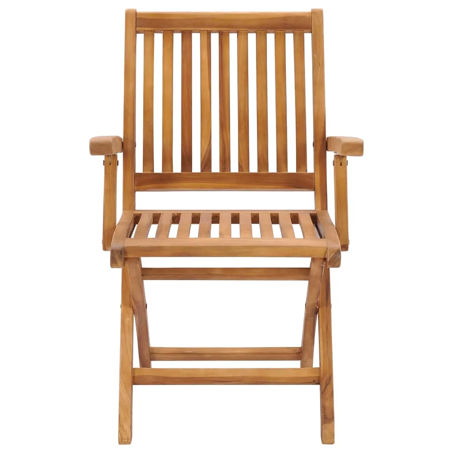 Ensemble à manger de jardin 5 pcs Bois de teck massif - 9