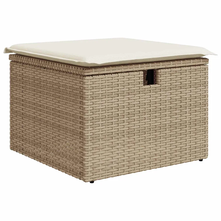 Ensemble de Canapés avec coussin Beige et crème polyrotin - 3