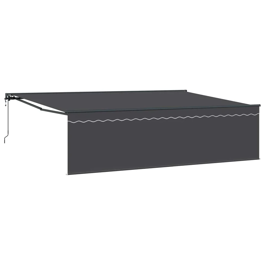 Auvent Rétractable Anthracite 500 × 300 cm - 2