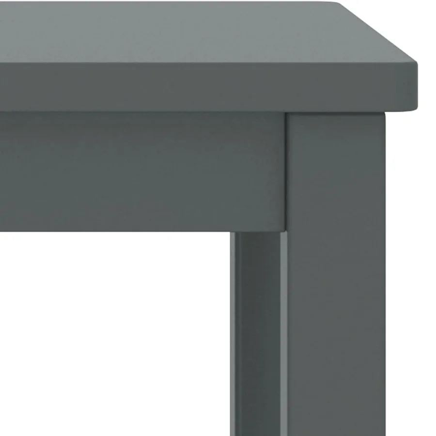 Table de chevet gris foncé 35x30x47 cm bois de pin massif - 4