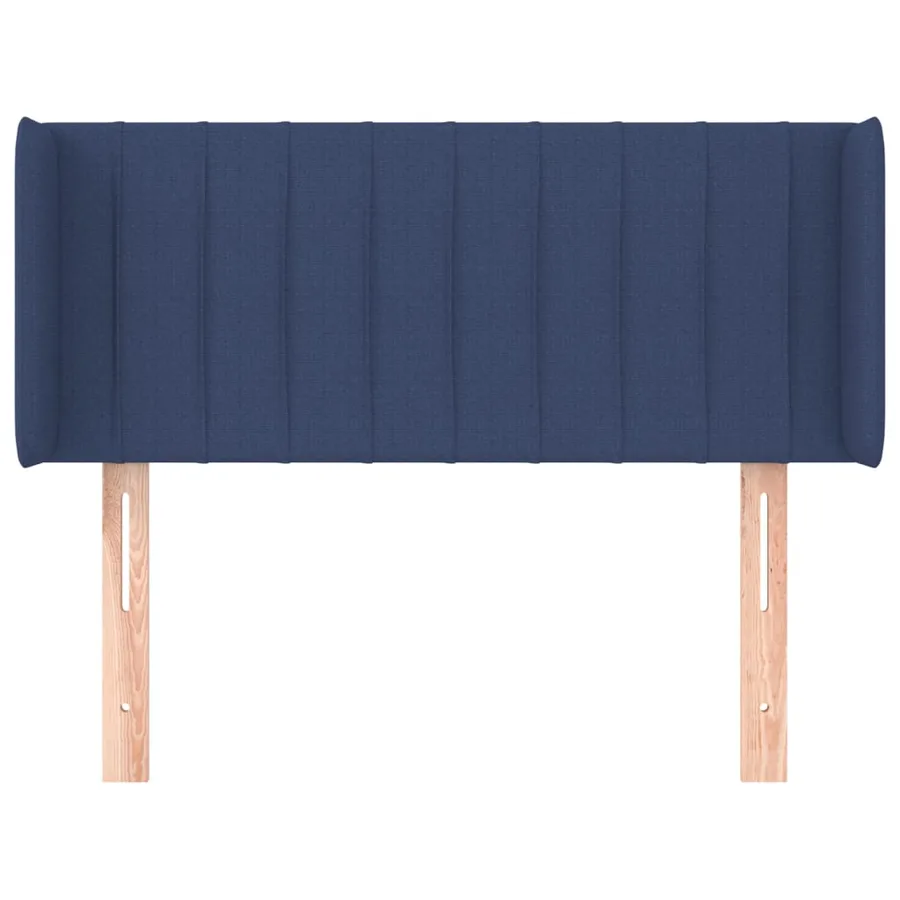 Tête de lit avec oreilles Bleu 93x16x78/88 cm Tissu - 3