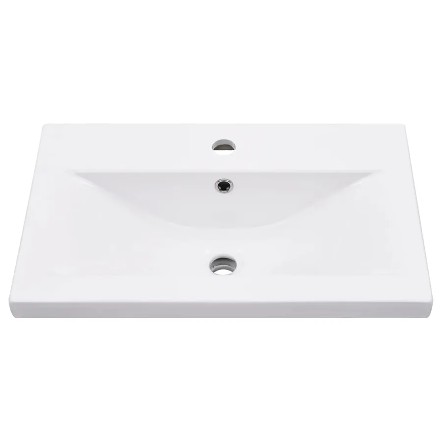 Cadre de lavabo de salle de bain vasque à encastrer Noir Fer - 6