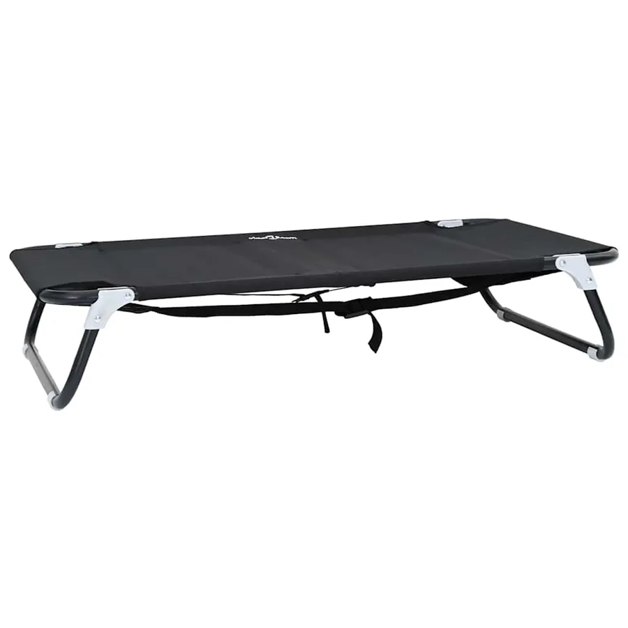 Lit pour Chien Noir 90 x 55 x 18 cm Acier - 2