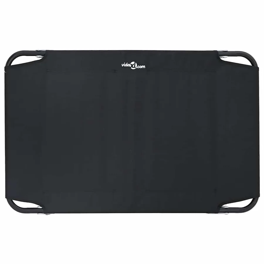 Lit pour Chien Noir 90 x 55 x 18 cm Acier - 6