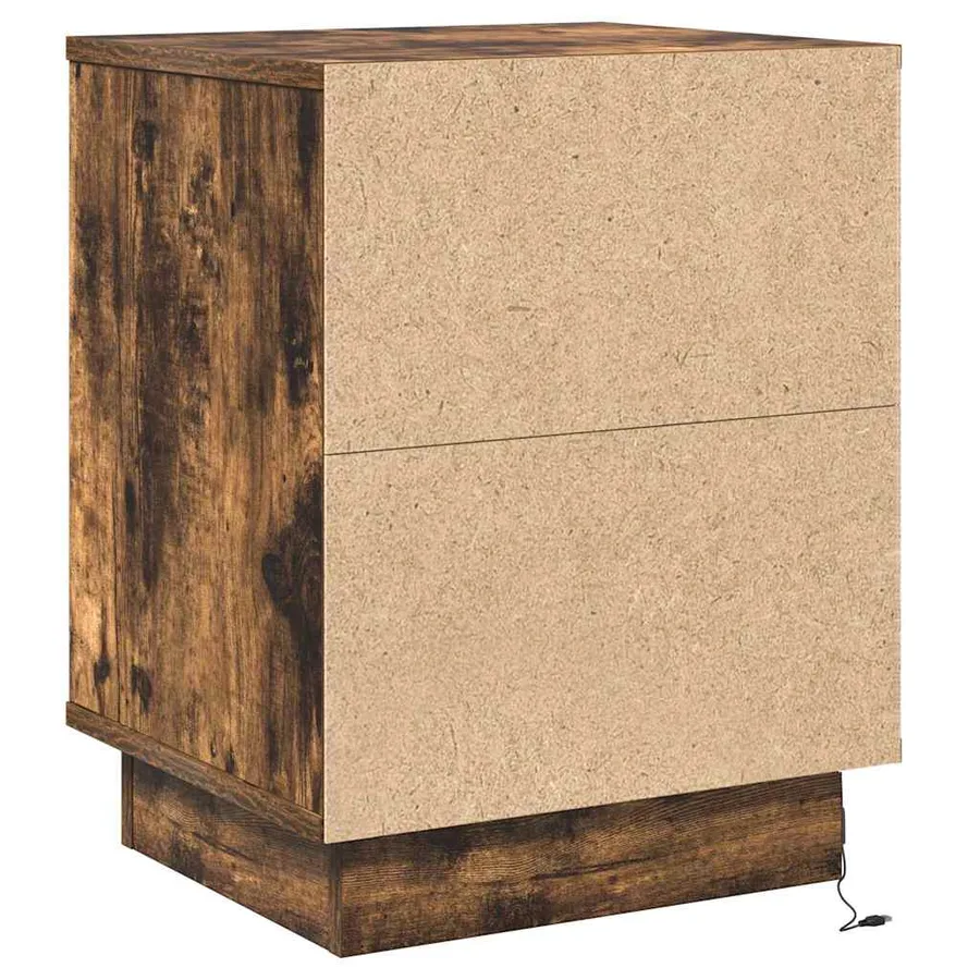 Cabinet de chevet 2 pcs Chêne fumé 39 x 34,5 x 50 cm - 10