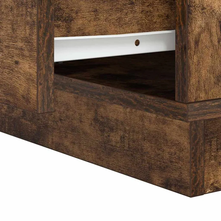 Cabinet de chevet 2 pcs Chêne fumé 39 x 34,5 x 50 cm - 13