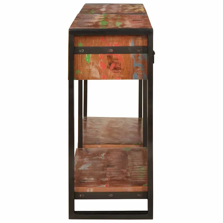 Tables console avec tiroir 2 pcs Multicolore 161 x 33 x 75 cm - 5