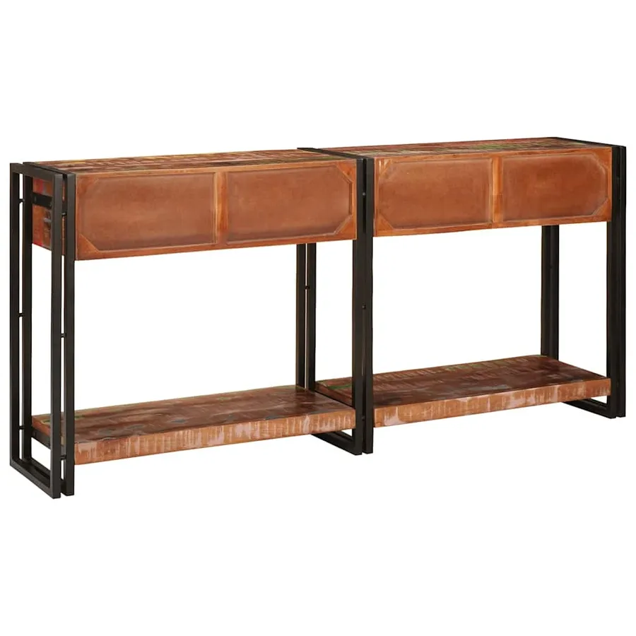 Tables console avec tiroir 2 pcs Multicolore 161 x 33 x 75 cm - 6
