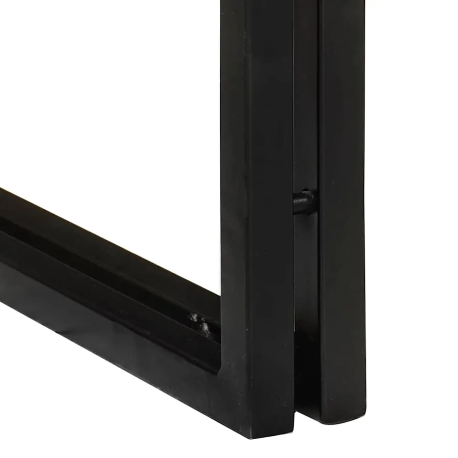 Table Gigogne 3 pcs Bois de Mangue Massif et Métal - 8