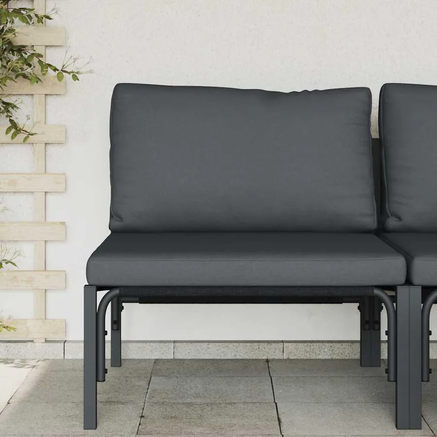 Mobilier de jardin Anthracite 80 x 80 x 71 cm Acier - 3