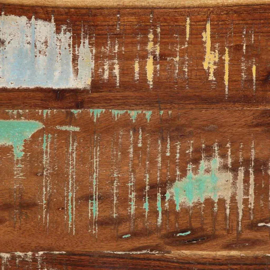 Banc à chaussures Multicolore Bois massif de récupération - 12