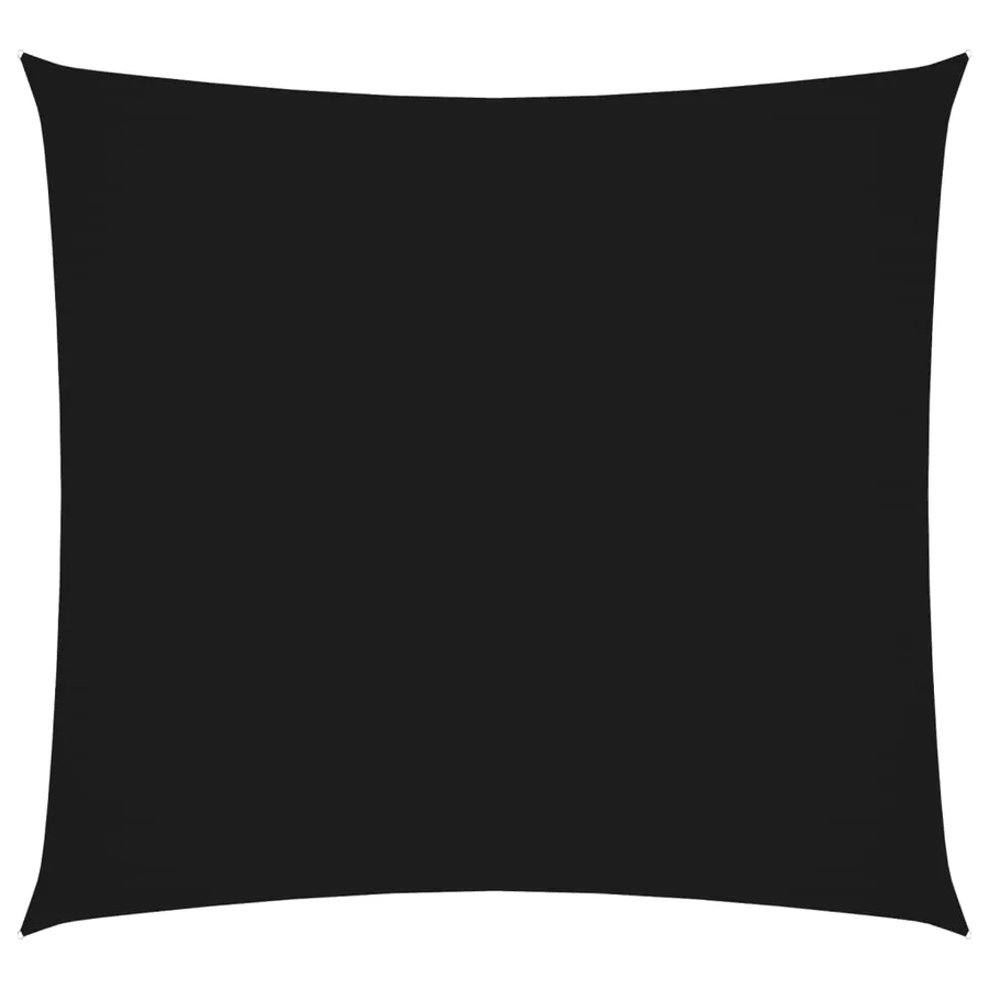 Voile de parasol tissu oxford carré 4x4 m noir - 2