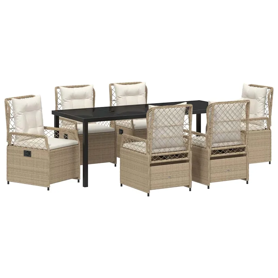Ensemble de salle à manger pour jardin 7 pcs - 2