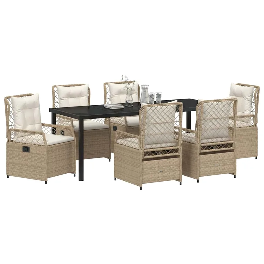 Ensemble de salle à manger pour jardin 7 pcs - 3