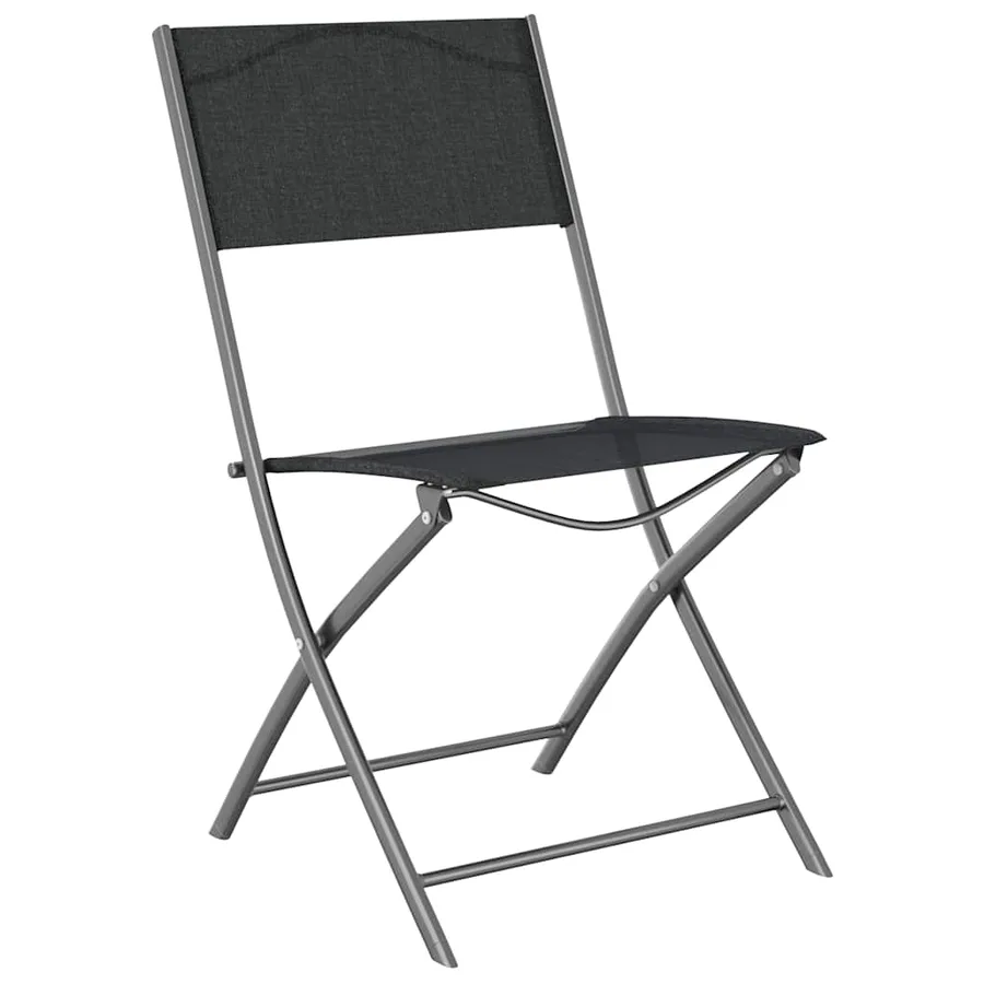 Ensemble de salle à manger pour jardin 9 pcs Noir - 6