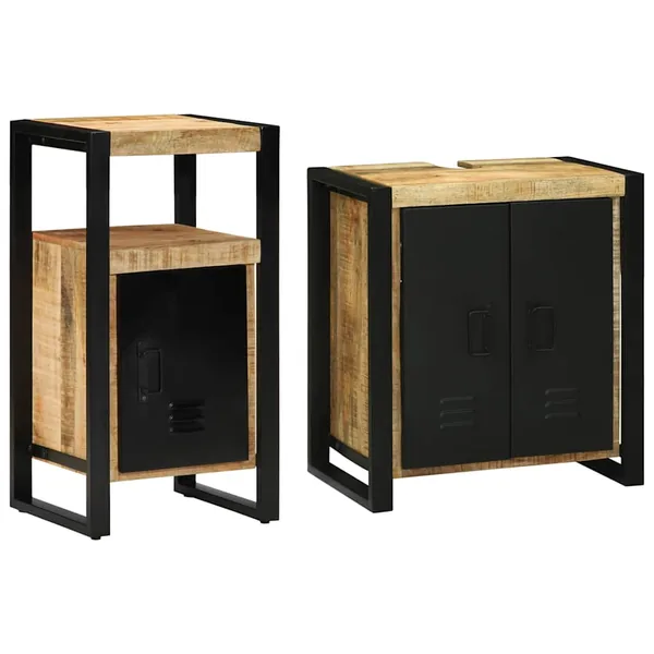 Ensemble de mobilier de salle de bain avec tiroir 2 pcs