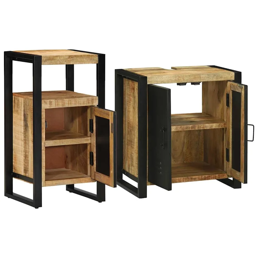 Ensemble de mobilier de salle de bain avec tiroir 2 pcs - 4