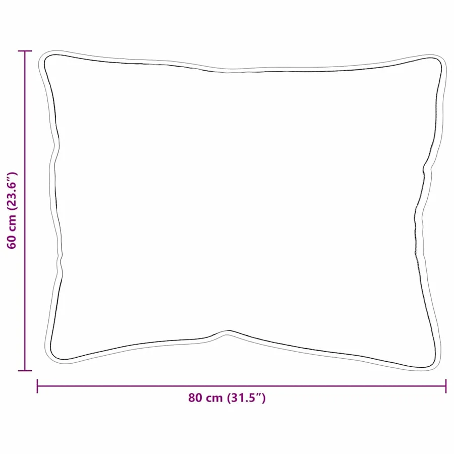 Oreiller avec oreiller 2 pcs Blanc 79 x 60 x 20 cm Polyester - 8