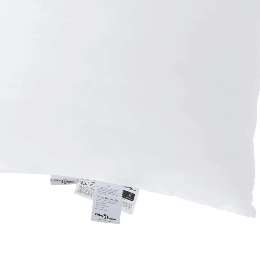 Oreiller avec oreiller 2 pcs Blanc 79 x 60 x 20 cm Polyester - 9