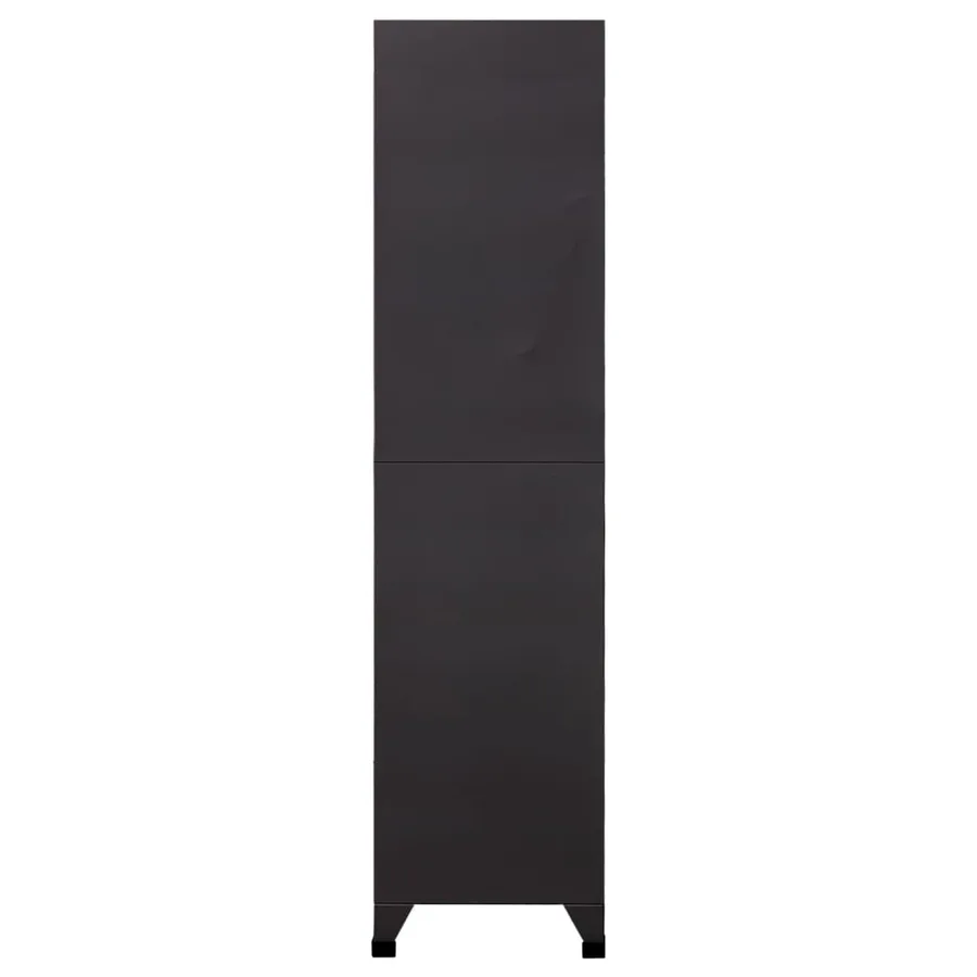 Armoire à casiers Anthracite 90x45x180 cm Acier - 4