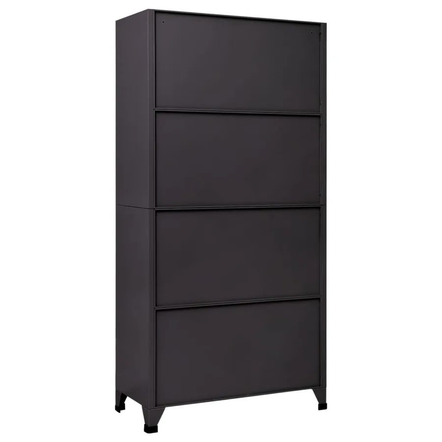Armoire à casiers Anthracite 90x45x180 cm Acier - 5