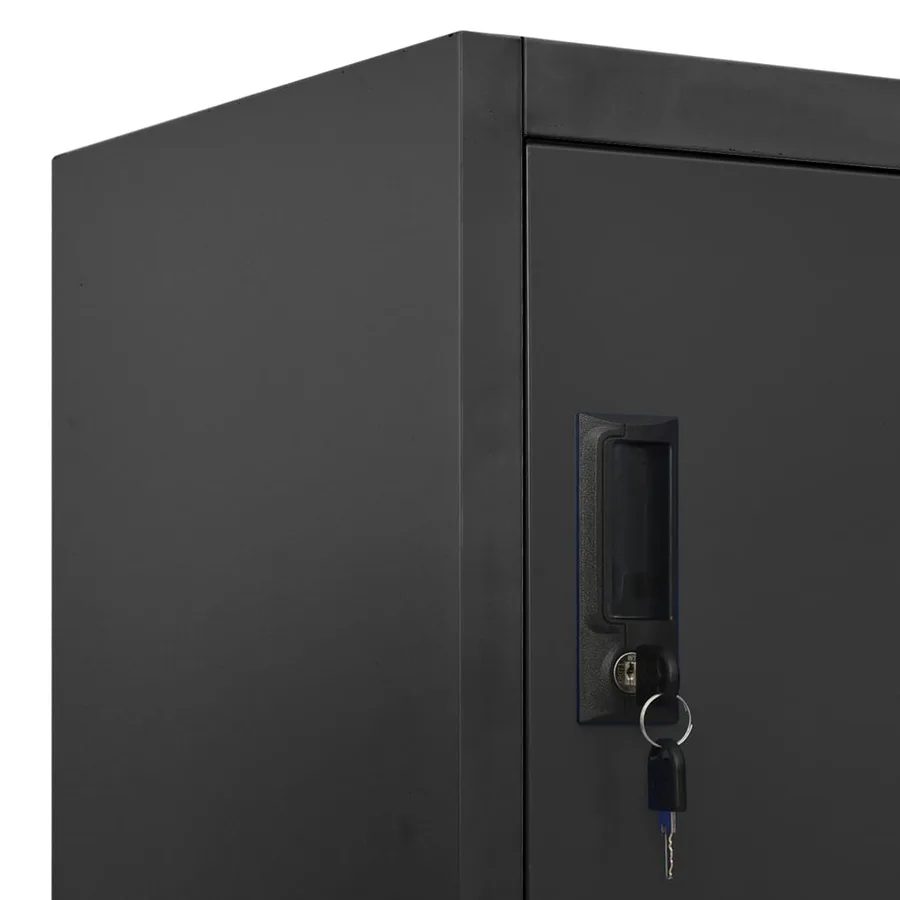Armoire à casiers Anthracite 90x45x180 cm Acier - 7