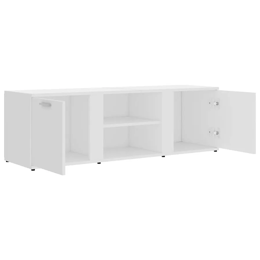 Meuble TV Blanc 120x34x37 cm Bois d'ingénierie - 6