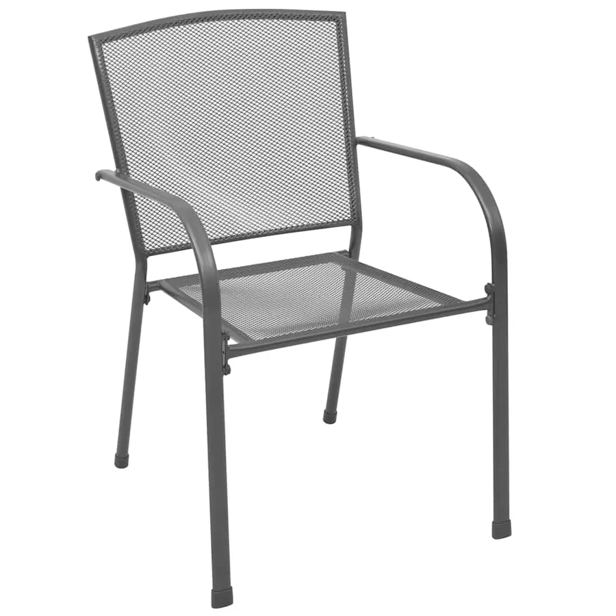 Ensemble de salle à manger pour jardin 3 pcs Anthracite - 6