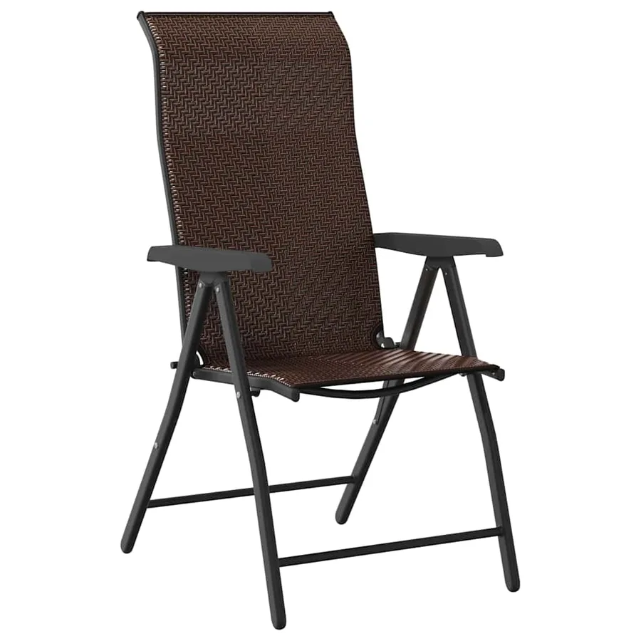 Ensemble de salle à manger pour jardin 3 pcs Marron - 6