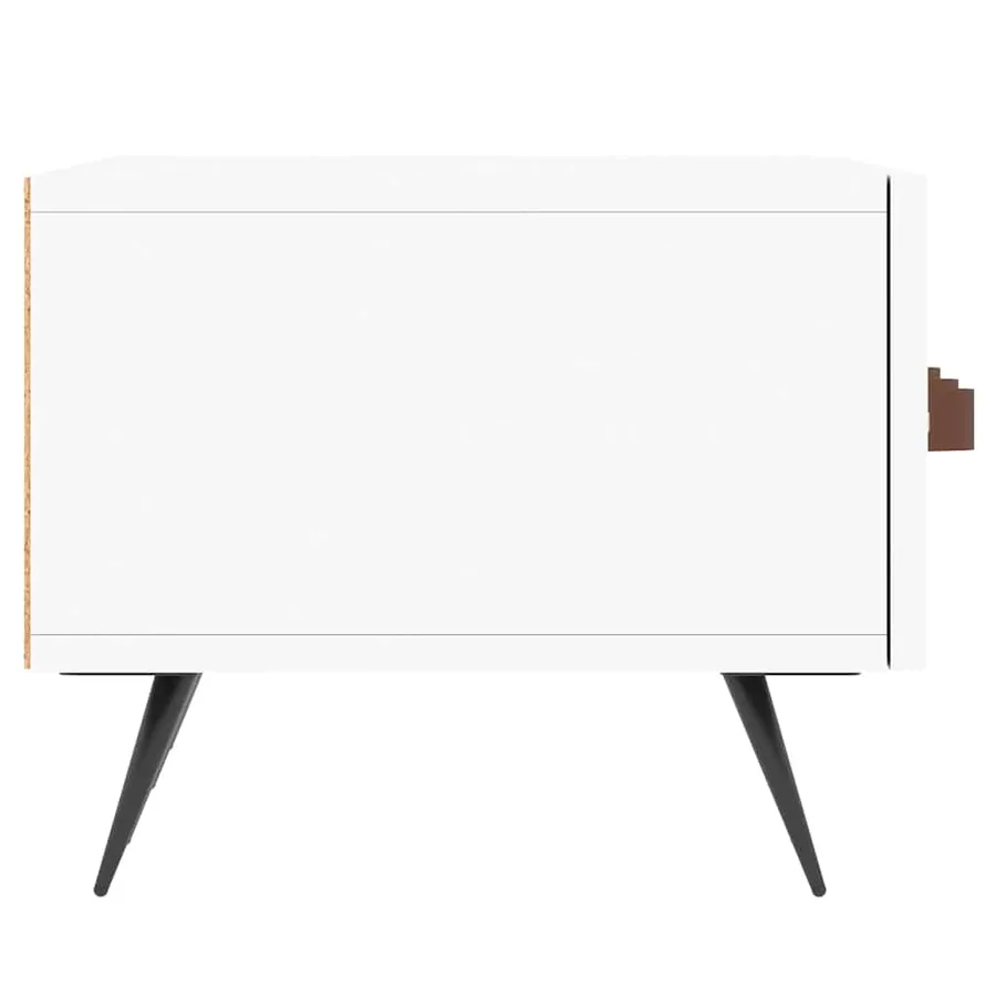 Meuble TV blanc 150x36x30 cm bois d'ingénierie - 7