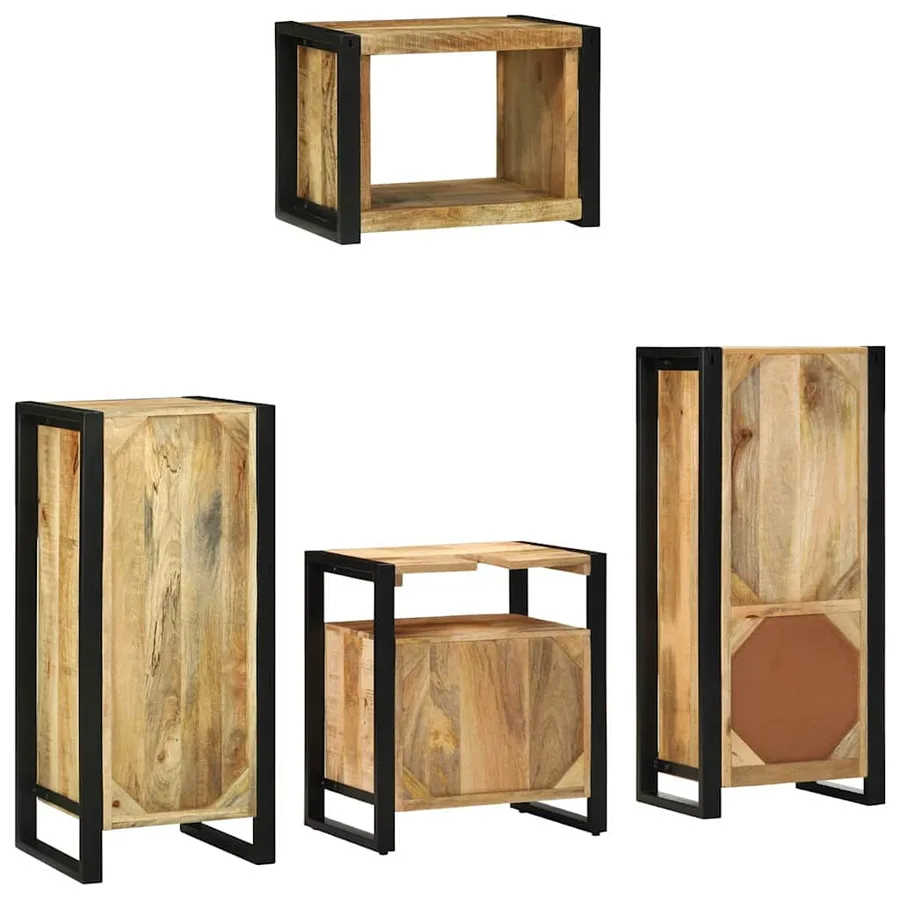 Ensemble de mobilier de salle de bain avec tiroir 4 pcs - 9
