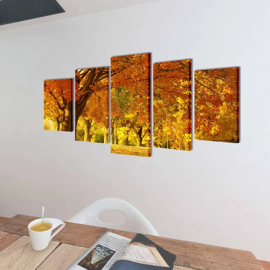 Set de toiles murales imprimées Érable 100 x 50 cm - 2