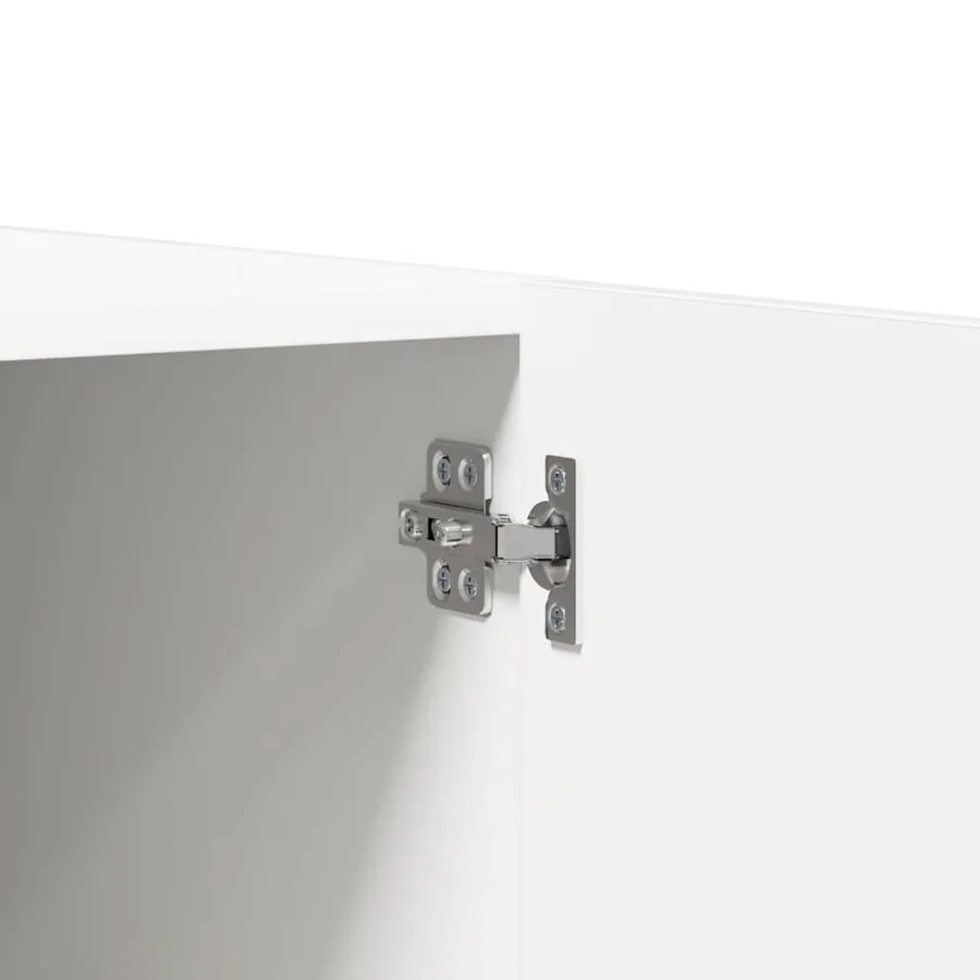 Garde-robe Blanc 80x52x180 cm Bois d’ingénierie - 7